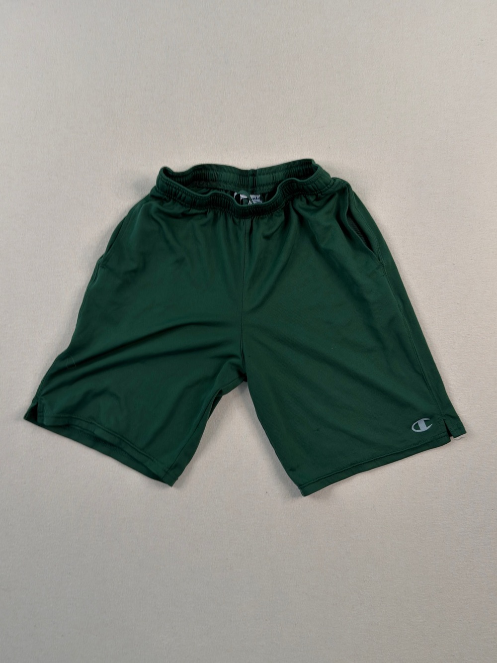 Champion Forest Green Athletic Gym Shorts Small Y2K Activewear